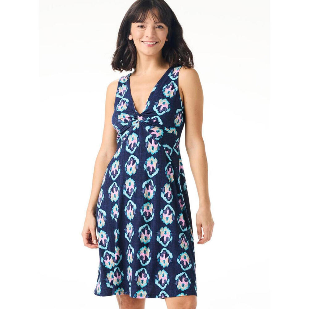 NIC+ZOE Ocean Batik-Inspired Sheath Dress - Small